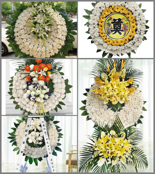 福建龙岩长汀县河田镇游坊村花圈速递